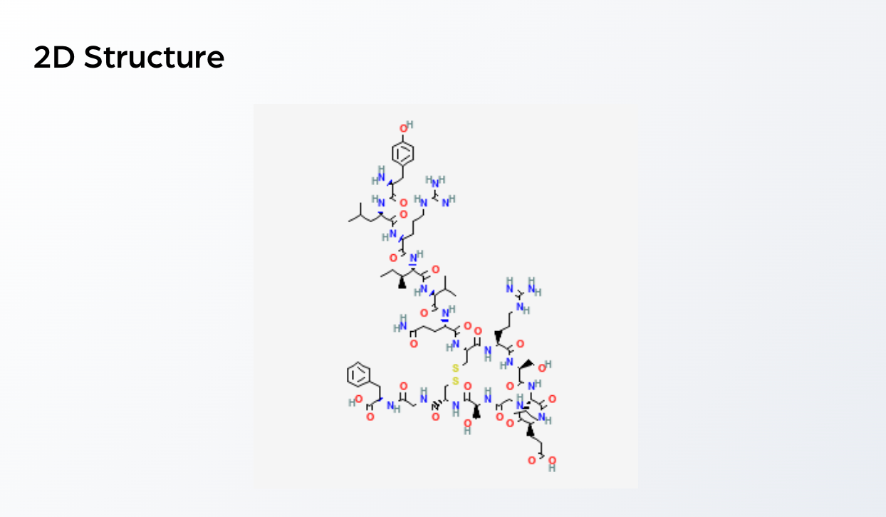 2D Molecular Structure — AOD-9604 (5mg)